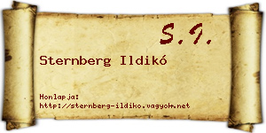 Sternberg Ildikó névjegykártya